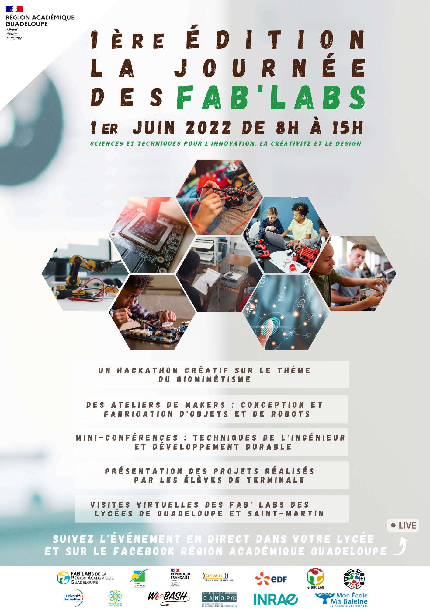 Suivez La 1ere Journee Des Fab Lab S En Direct Region Academique Guadeloupe