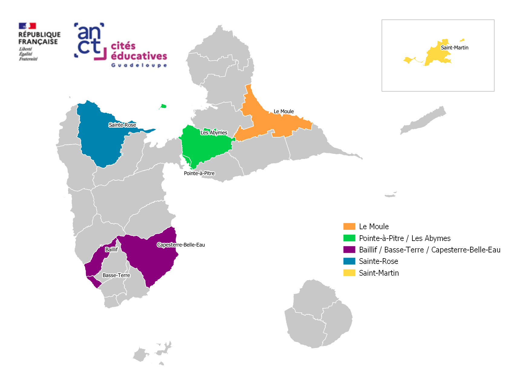 Cités éducatives Région Guadeloupe