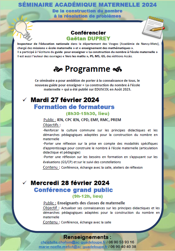 Affiche Séminaire maternelle 2024 p2