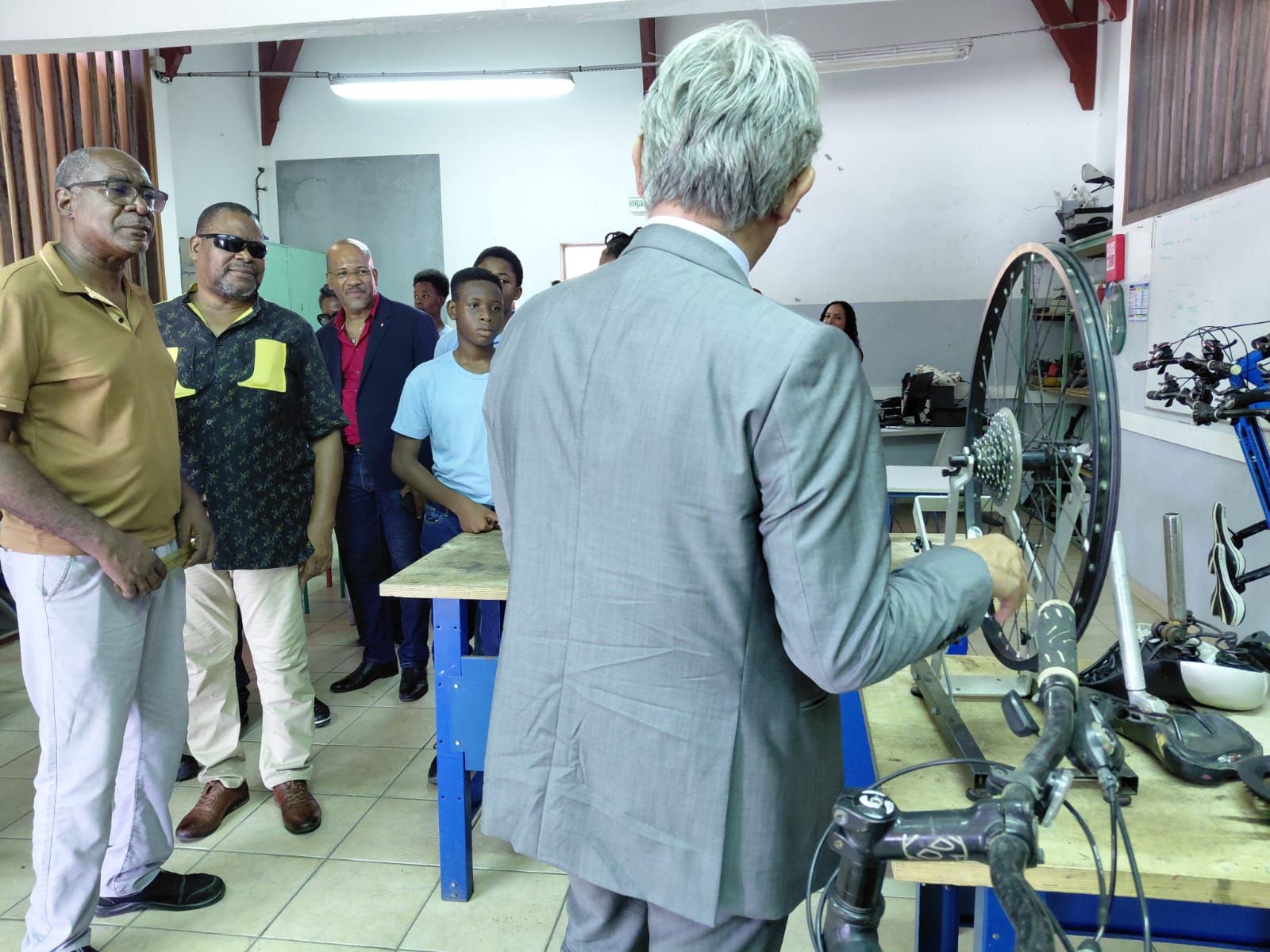 Visite à Marie-Galante du recteur