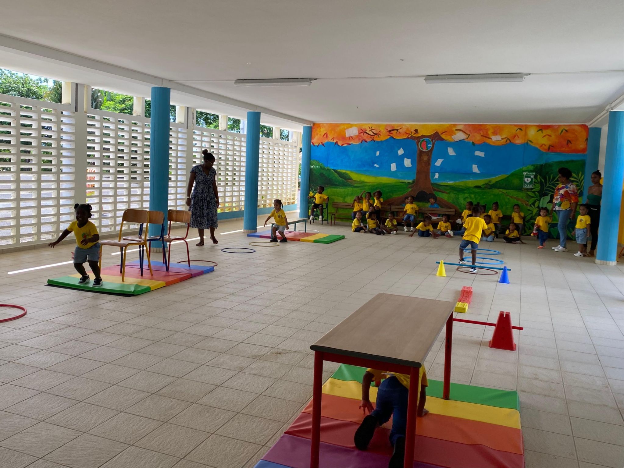Visite de l'école de Blachon Lamentin