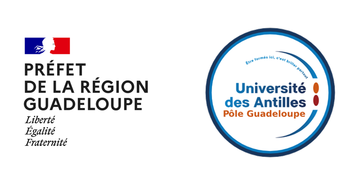logos préfet et université des Antilles Guadeloupe