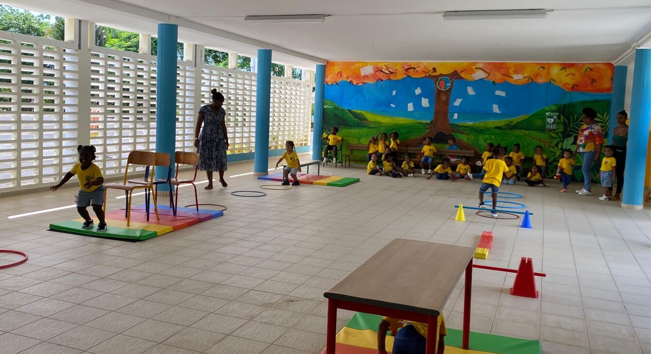 Visite de l'école de Blachon Lamentin