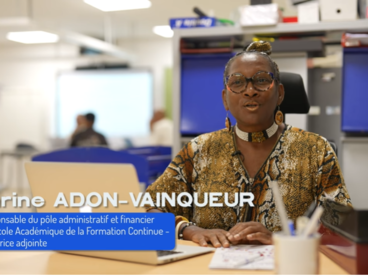 Madame Karine ADON-VAINQUEUR (Adjointe du Directeur de l’EAFC Guadeloupe - Responsable du pôle administratif et financier)